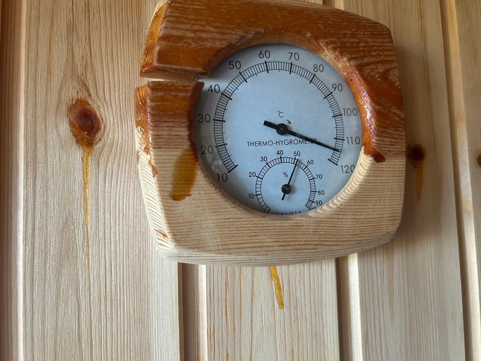 Termometer i saunaen