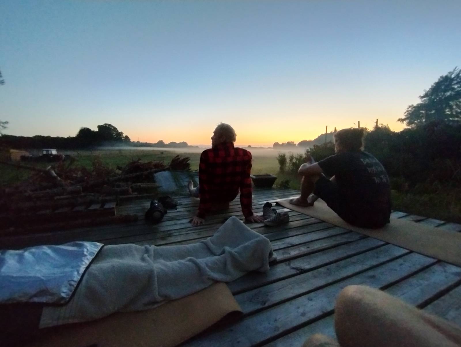 Afslappende aften ved saunaen